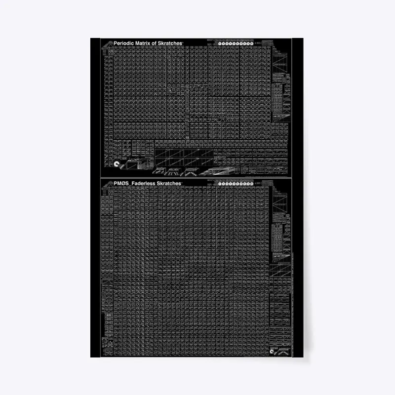 Periodic Matrix of Skratches (Black)