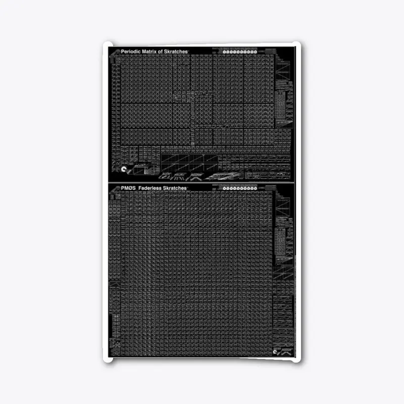 Periodic Matrix of Skratches (Black)