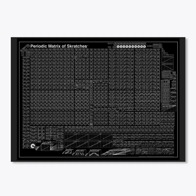 Periodic Matrix of Skratches (Black)