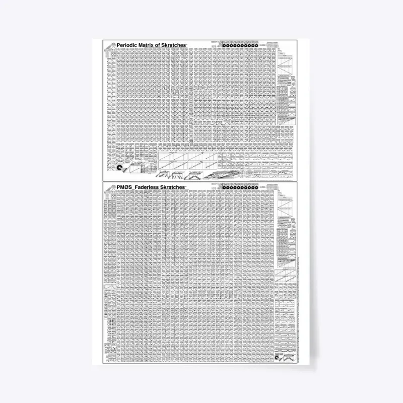 Periodic Matrix of Skratches (White)