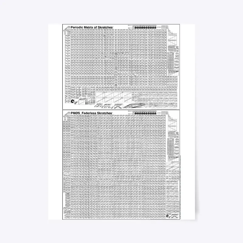 Periodic Matrix of Skratches (White)