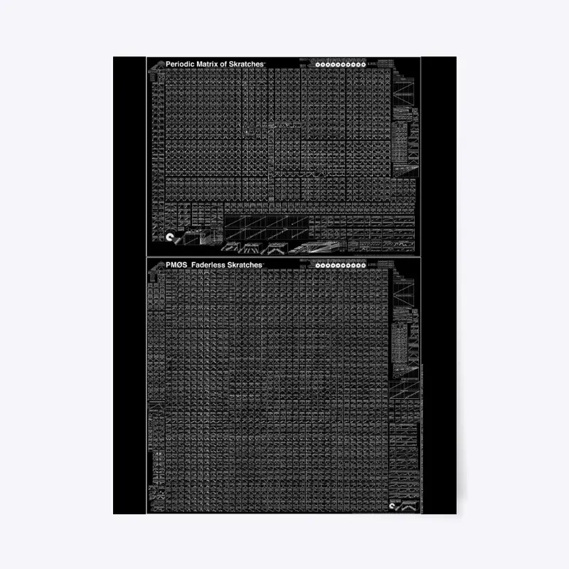 Periodic Matrix of Skratches (Black)