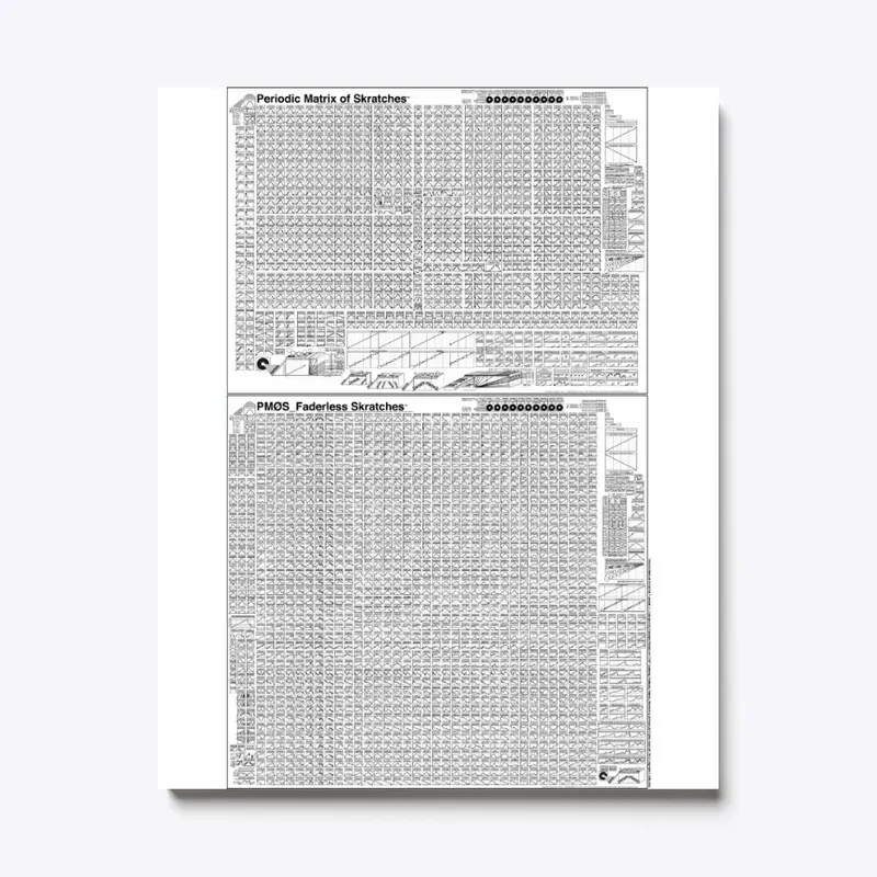 Periodic Matrix of Skratches (White)