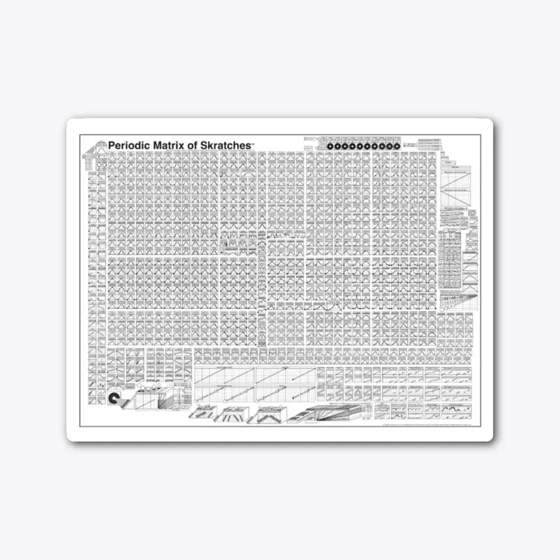 Periodic Matrix of Skratches (White)