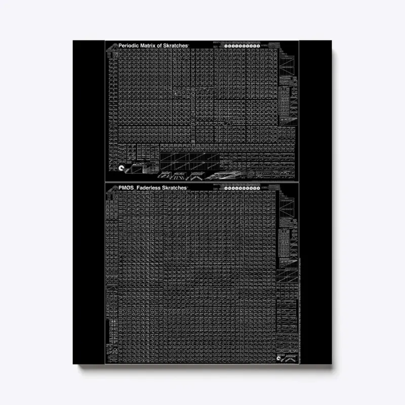 Periodic Matrix of Skratches (Black)